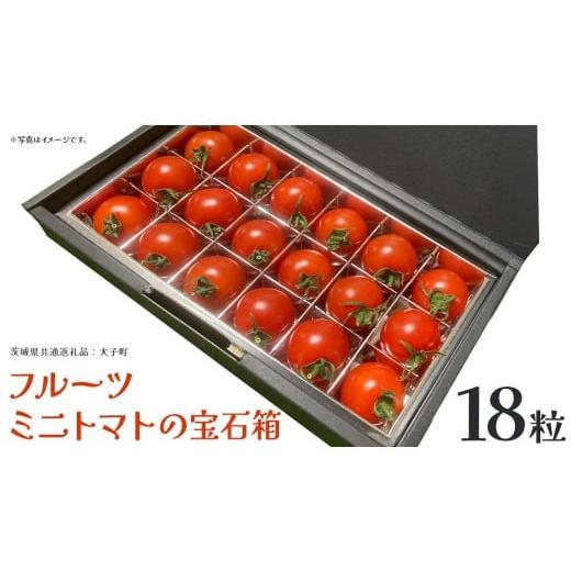 ふるさと納税 野菜類 トマト 茨城県 牛久市 フルーツ ミニトマト の宝石箱 18粒 (茨城県共通返礼品:大子町) 野菜 フルーツ 旬 季節限定 期間限定 18粒