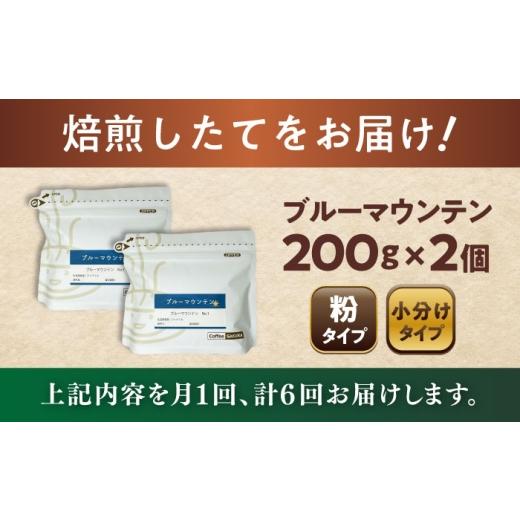 ふるさと納税 コーヒー コーヒー粉 愛知県 瀬戸市  全6回定期便 ブルーマウンテンNo.1 コーヒー粉 200g×2個 (粉／中挽き) ／ 珈琲 コーヒー 粉 ／ 瀬戸市 ／ …の画像