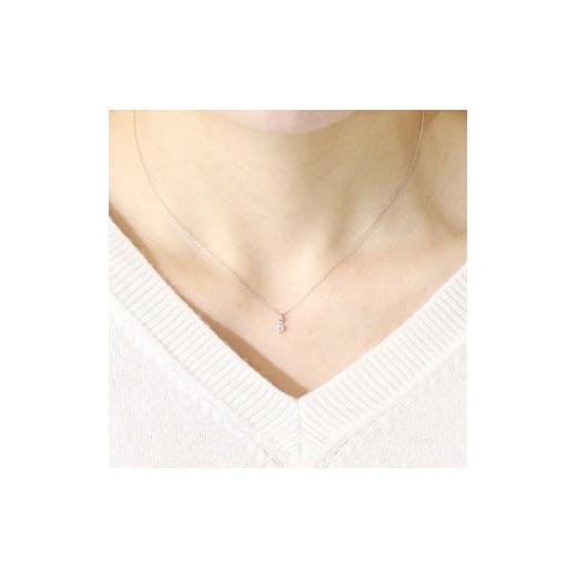 ふるさと納税 アクセサリー ペンダント 山梨県 甲斐市 プラチナ 0.15ct 2石ダイヤモンドペンダント BQ-183の画像