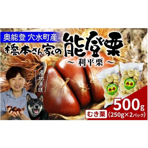 ふるさと納税 果物類 栗 石川県 穴水町 橋本栗園の能登栗〜利平栗〜(むき栗) 250g × 2パック 計500g / 能登半島 奥能登 くり マロン 和栗 焼き栗 栗ごはん…