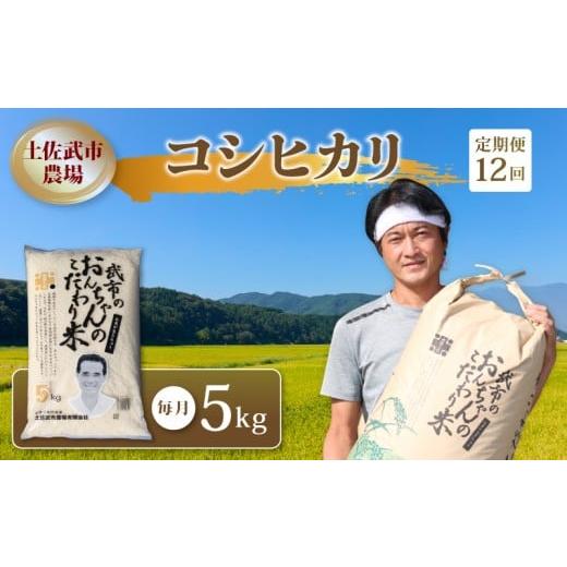 ふるさと納税 米 コシヒカリ 高知県 南国市 お米定期便 2026年1月〜12月毎月配送 全12回 令和7年度 コシヒカリ 数量限定 各5キロ 米 コメ 減農薬栽培 お米 精…