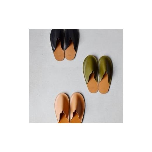 ふるさと納税 雑貨・日用品 インテリア 大阪府 河内長野市 Teha'amana Slipper Basic L テハマナ スリッパ ベーシック L ブラック 革 皮 雑貨 おしゃれ レザ…