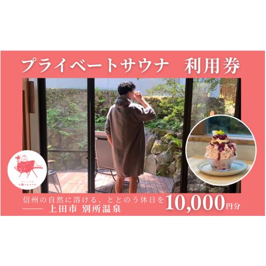 ふるさと納税 体験チケット 長野県 上田市 水玉saunaサウナチケット10000円分 サウナ リラックス かき氷 スイーツ 長野県 上田市 信州 サ活 プライベートサウ…