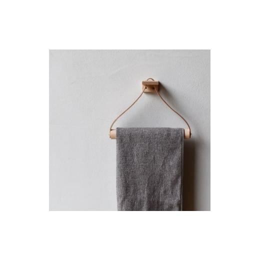 ふるさと納税 雑貨・日用品 インテリア 大阪府 河内長野市 Teha'amana Towel holder テハマナ タオルホルダー ブナ ブラック 革 皮 雑貨 おしゃれ レザー 本…