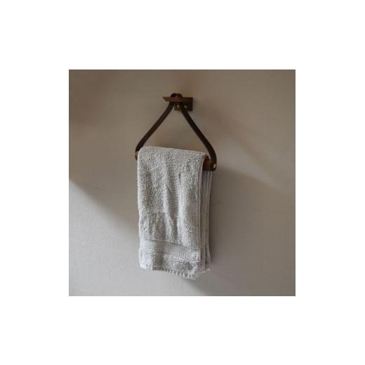 ふるさと納税 雑貨・日用品 インテリア 大阪府 河内長野市 Teha'amana Towel holder テハマナ タオルホルダー ウォールナット ブラウン 革 皮 雑貨 おしゃれ …
