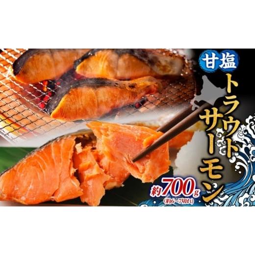 ふるさと納税 魚貝類 サーモン 北海道 洞爺湖町 甘塩トラウトサーモン 約700g 鮭 しゃけ さけ 焼鮭 焼漬け 甘い 塩 簡単調理 温めるだけ 焼く アレンジ お弁当…