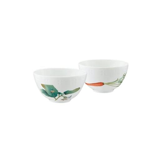 ふるさと納税 食器・グラス 皿 愛知県 みよし市 ノリタケ 京香旬彩 飯碗ペア(金時人参・加茂茄子) 1637989