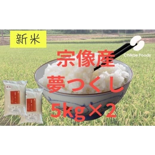 ふるさと納税 米 福岡県 宗像市 宗像産 夢つくし 10kg(5kg×2)( 米 白米 おいしい 福岡産 宗像産 夢つくし 10kg 10キロ ) ちかえフーズ 
