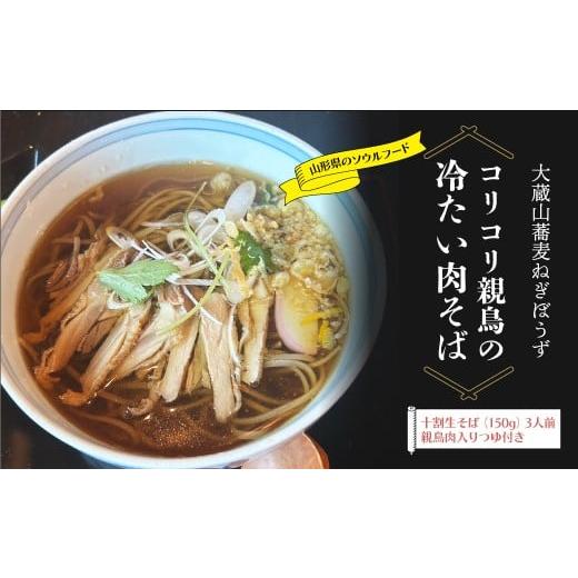ふるさと納税 そば 生・半生めん 山形県 大蔵村 大蔵山蕎麦ねぎぼうず コリコリ親鳥の冷たい肉そば