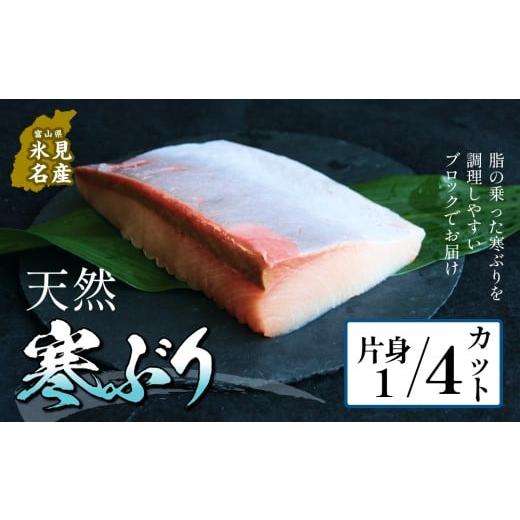 ふるさと納税 旬の鮮魚等 富山県 氷見市 先行予約 氷見産 天然寒ブリ 片身 1/4カット 2025年11月中旬以降順次発送 ブロック 釣屋魚問屋直営 ひみ岸壁市場 富…