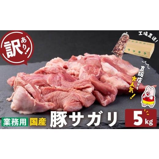 ふるさと納税 豚肉 鹿児島県 志布志市 訳あり・業務用 希少部位 国産豚サガリ(計5kg) 国産 豚肉 豚肉 豚 肉 冷凍 5kg 訳あり 業務用 サガリ つまみ おつまみ …