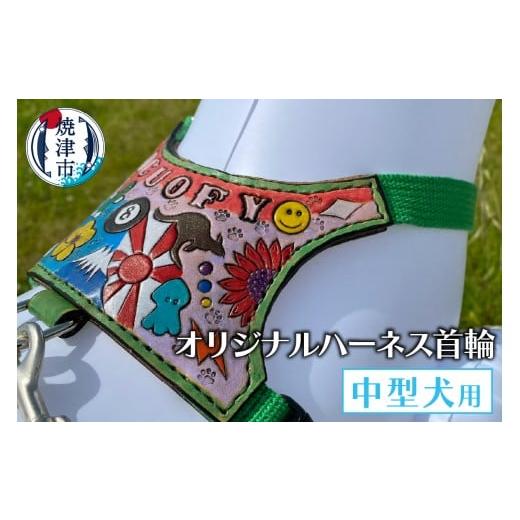 ふるさと納税 雑貨・日用品 静岡県 焼津市 b111-001 中型犬ハーネス首輪の画像