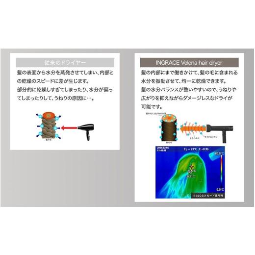 ふるさと納税 美容・健康家電 長野県 岡谷市 INGRACE Velena hair dryer ブラック｜ へアドライヤー 美容 ポーチ付き 充電式 持ち運び コンパクト 軽い スタイ…_7