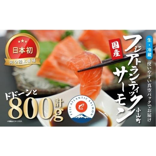 ふるさと納税 魚貝類 サーモン 静岡県 小山町 日本初 完全陸上養殖 フジアトランティック サーモン 生 ・冷蔵 800g 以上 | サーモン アトランティックサーモ…