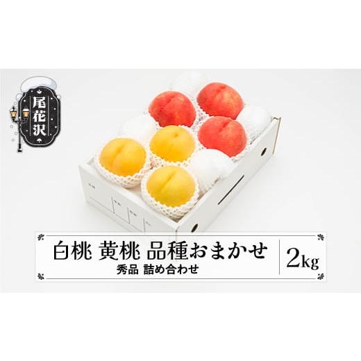 ふるさと納税 もも 山形県 尾花沢市 先行予約 もも 白桃 有袋黄桃 秀品 詰め合わせ 品種おまかせ 2kg 化粧箱入 フルーツ 果物 アソート 2026年産 令和8年産 山…