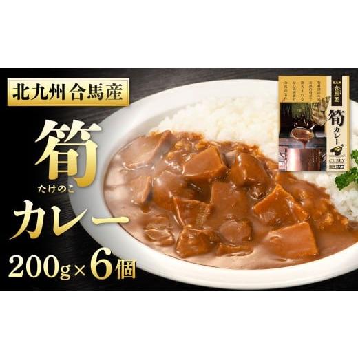 ふるさと納税 加工品等 レトルト 福岡県 北九州市 北九州 合馬産 筍カレー 200g×6個 カレー かれー レトルトカレー たけのこカレー タケノコカレー 常温 福岡…