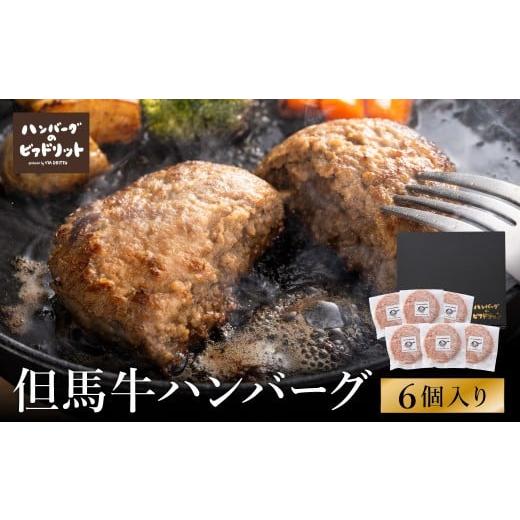 ふるさと納税 ハム・ソーセージ・ハンバーグ 兵庫県 豊岡市 人気ハンバーグ店の但馬牛ハンバーグ 6個セット / 無添加 但馬牛 ハンバーグ 国産牛 和牛 鶏肉合…