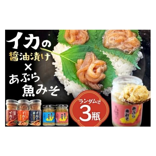 ふるさと納税 缶詰・瓶詰 魚貝類 長崎県 平戸市 ご飯のお供 あぶらみそ イカ 醤油漬け 3本 ランダムでお届け 康貴丸水産 長崎県 平戸市 hr42bgy400203 お取り…