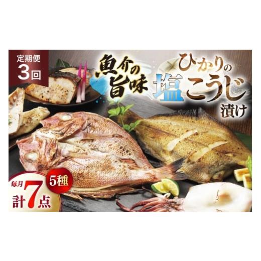 ふるさと納税 魚貝類 長崎県 平戸市 漬け魚 漬魚 塩麹 塩こうじ 魚介 詰め合わせ 3回 定期便 ひかりの塩麹 5種 セット ひかり 長崎県 平戸市 hr42bgy420401 お…