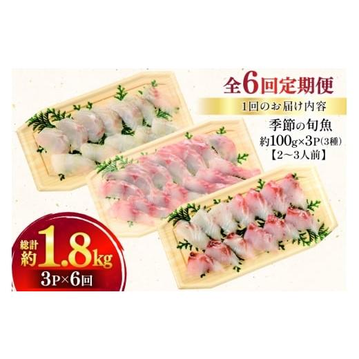 ふるさと納税 旬の鮮魚等 長崎県 平戸市 刺身 盛り合わせ 旬魚のお刺身 セット 約300g 定期便 6回 計 1.8kg ひらど新鮮市場 長崎県 平戸市 hr42bgy400115 お刺…の画像
