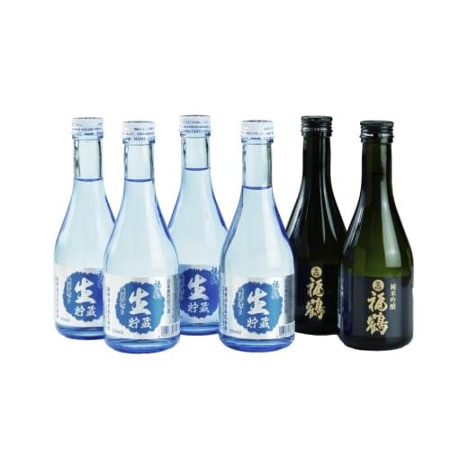 ふるさと納税 日本酒 純米吟醸酒 長崎県 平戸市 酒 日本酒 純米吟醸 福鶴 \u0026 生酒 福鶴 300ml 計6本 12回 定期便 福田酒造 長崎県 平戸市 hr42bgy410163 お…の画像