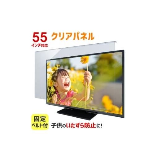 ふるさと納税 雑貨・日用品 大阪府 和泉市 大阪府和泉市 TGCL-55 55インチ用 テレビ画面保護パネル クリアタイプ テレビガード 1669367