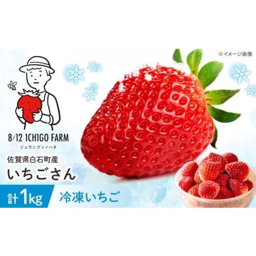 ふるさと納税 いちご 佐賀県 白石町 冷凍いちご(いちごさん)1kg 8/12ICHIGOFARM