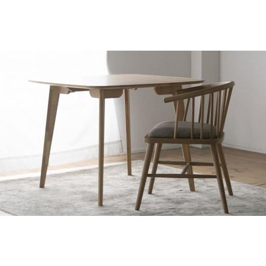 ふるさと納税 家具 テーブル 福岡県 柳川市 オーク材のスクエアダイニング (90cm) 正方形 四角 90cm角 天然突板 / テーブル 机 木製 インテリア 家具 ダイ…