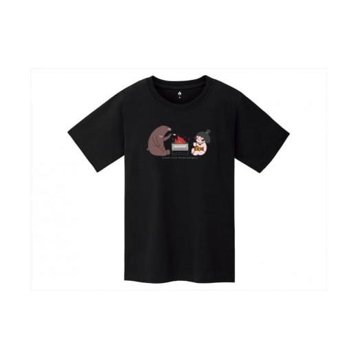 ふるさと納税 服 神奈川県 南足柄市 モンベルTシャツ 南足柄市オリジナルデザイン(焚火) ブラック/XL Tシャツ 金太郎 クマ 焚火 ファッション カットソー …