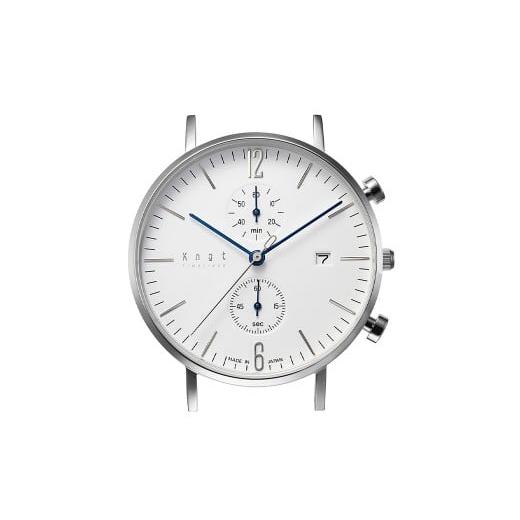 ふるさと納税 時計 メンズ腕時計 東京都 武蔵野市 株式会社Knot 選べる ストラップカラー 8色 クラシックシリーズ クロノグラフ シルバー×ホワイト (CC-39S…