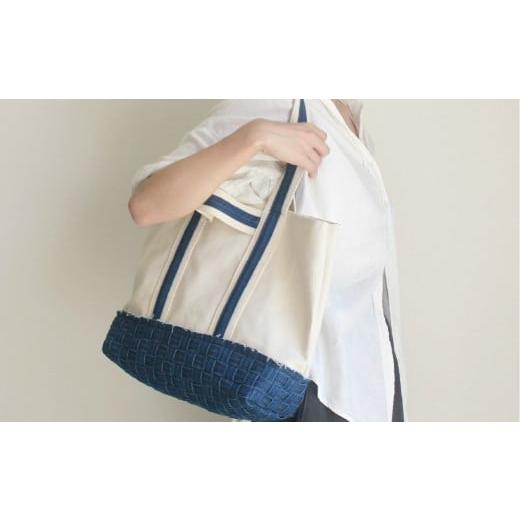 ふるさと納税 カバン トートバッグ 岡山県 倉敷市 beltloop キャンバストートバッグ M デニム素材 デニム トート バッグ 鞄 かばん インディゴ 岡山県 倉敷市
