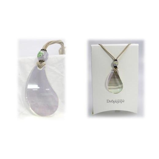 ふるさと納税 アクセサリー ペンダント 福井県 鯖江市 ペンダント型がおしゃれで便利『ドロップルーペ ドルチェ ライト』 パープル B-00101b パープル