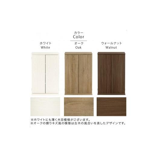 ふるさと納税 家具 本棚・ラック・カラーボックス 和歌山県 海南市 完成品でお届け 扉付き本棚〔薄型タイプ〕（ウォールナット）本棚 扉付き 幅60 スリム 薄…