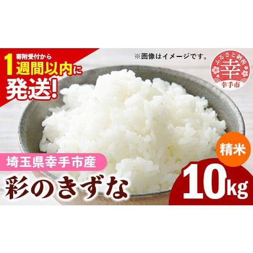 ふるさと納税 米 埼玉県 幸手市 令和7年産 彩のきずな 白米10kg 色彩選別済 White Rice- お米 米 ごはん 精米 10kg 埼玉県 幸手市