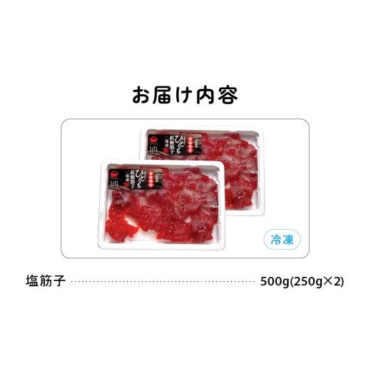 ふるさと納税 いくら 北海道 留萌市 訳あり 紅鮭塩筋子500g (250g×2個入）加藤水産 ひとくちカット すじこ 魚卵 海鮮 おかず おにぎりの具 贈答 ギフト 人気…の画像