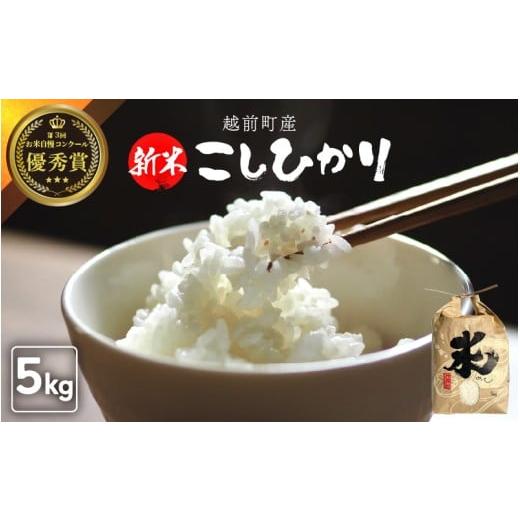 ふるさと納税 米 コシヒカリ 福井県 越前町 令和7年産・新米 お米 こしひかり 5kg(精米) 福井県産 炊きたての美味しさを追求したお米 米 コメ kome 5キロ …