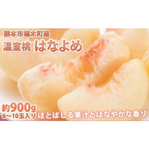 ふるさと納税 もも 熊本県 熊本市 桃 はなよめ 秀品 約900g 6-10玉入り お取り寄せ クール便でお届け 温室桃 熊本植木産 千代姫 日川白凰 白凰 もも ピーチ フ…