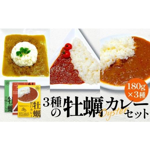 ふるさと納税 加工品等 レトルト 宮城県 石巻市 牡蠣カレー セット 3種 かき カキ 牡蠣 カレー 甘口 スパイシー グリーンカレー レトルト カレーライス 三陸産…
