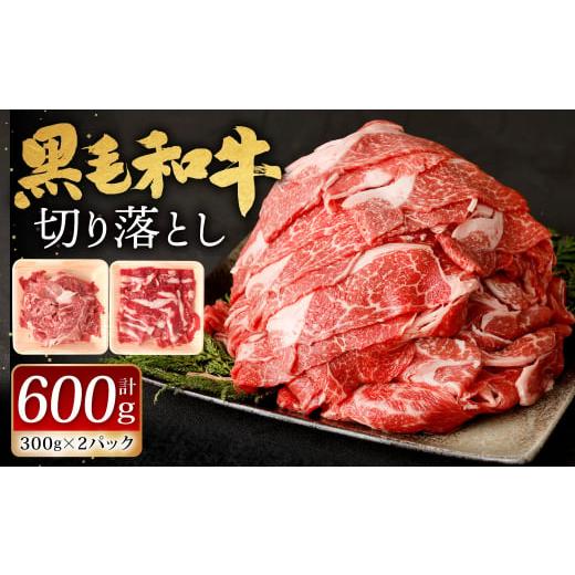 ふるさと納税 牛肉 焼肉・バーベキュー 福岡県 北九州市 九州産 黒毛和牛 切り落とし 600g (300g×2パック) 2026年1月発送 お肉 牛肉 国産牛 和牛 冷凍 小分け…