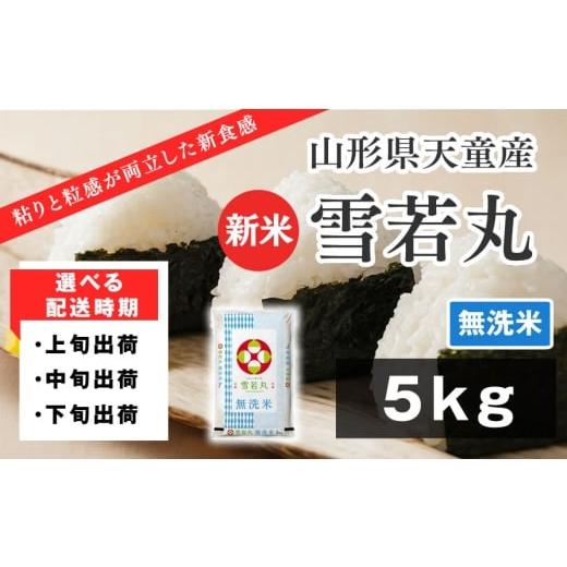 ふるさと納税 米 山形県 天童市 07-01-175-12B 雪若丸 無洗米5kg 2025年12月中旬発送・令和7年産 2025年12月中旬発送・令和7年産