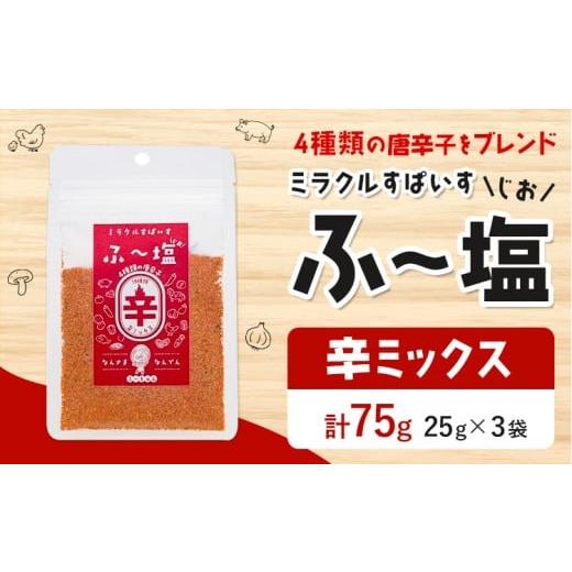 ふるさと納税 塩・だし ハーブ・風味付き 熊本県 菊池市 塩 ミラクルすぱいす ふ〜塩 辛ミックス 袋×3袋 株式会社KIYORAきくち [90日以内に出荷予定(土日祝…