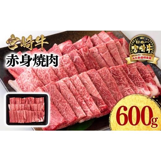 ふるさと納税 牛肉 モモ 宮崎県 西都市 宮崎牛 赤身焼肉600g A4〜A5等級 ミヤチク BBQ 牛肉 1.2-73 焼肉600g:寄附金額13,000円