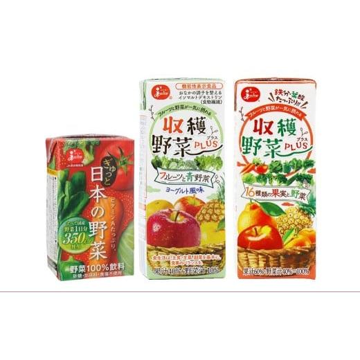 ふるさと納税 果汁飲料 やさい 熊本県 熊本市 お野菜日和 毎日野菜セット 計20本 (ぎゅっと日本の野菜 125ml × 8本 / 収穫野菜PLUS 16種類の果実と野菜 200…