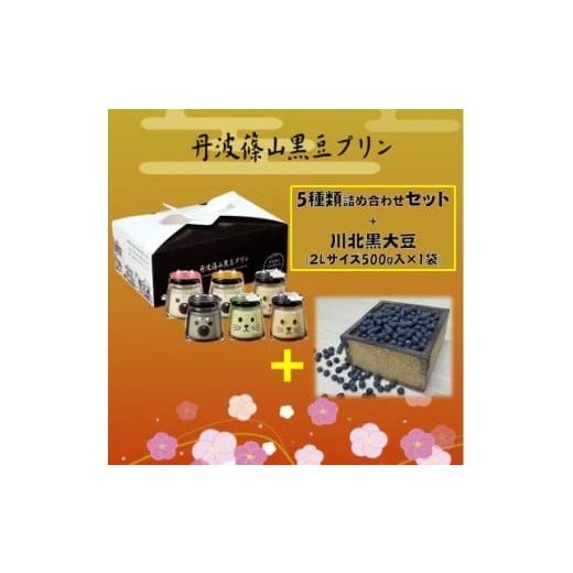 ふるさと納税 菓子 プリン 兵庫県 丹波篠山市 丹波篠山黒豆プリンと川北黒大豆のセット 川北黒大豆 兵庫県 丹波篠山市産 黒豆 お菓子 スイーツ デザート