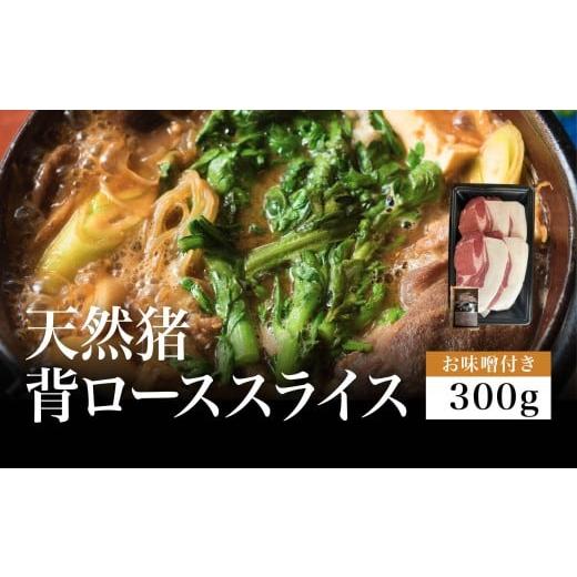 ふるさと納税 猪肉 兵庫県 丹波篠山市 2025年11月より順次発送 天然猪 背ローススライス 300gパック お味噌付き(1ヶ)