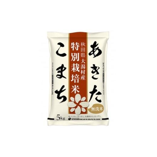ふるさと納税 無洗米 秋田県 大潟村 毎月定期便 あきたこまち特別栽培・無洗精米5kg全3回 4075550