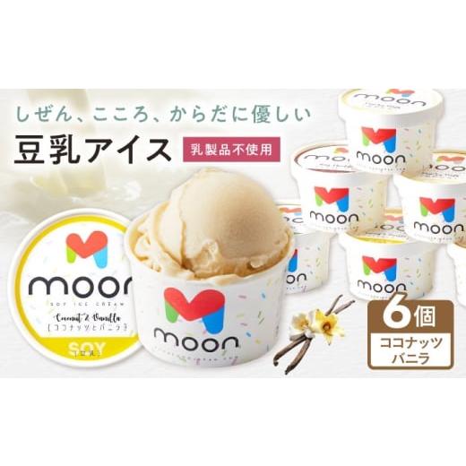 ふるさと納税 菓子 アイス 滋賀県 長浜市 豆乳アイス ココナッツバニラ味 6個 滋賀県長浜市/ムーンフードジャパン