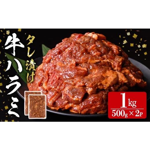 ふるさと納税 牛肉 宮城県 登米市 ミートプロフェッショナル タレ漬け牛ハラミ焼肉 1kg 500×2パック 肉 牛 牛肉 ハラミ 味付き 冷凍 焼肉 BBQ エスフーズ株式…