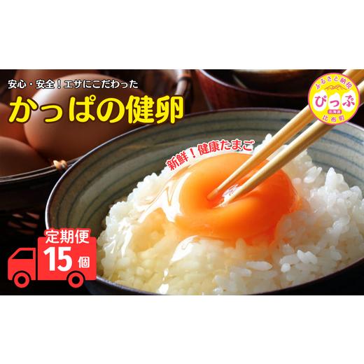 ふるさと納税 卵(鶏、烏骨鶏等) 北海道 比布町 かっぱの健卵 15個 3か月定期便 大熊養鶏場 たまご 卵 玉子 タマゴ 生卵 こだわり 卵かけご飯 TKG 国産 お取…
