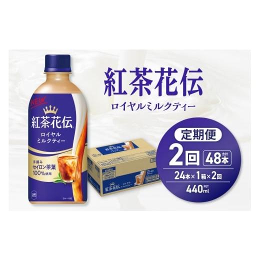 ふるさと納税 紅茶 飲料 北海道 札幌市 2ヶ月定期便 紅茶花伝 ロイヤルミルクティー 440mlPET×24本